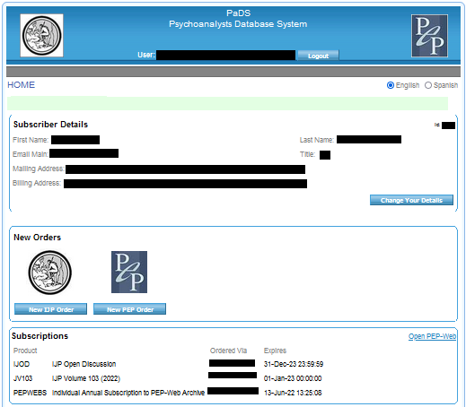 Order status details on your home and order history pages